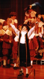 Nicholas Carter in 1999, singing the role of Dr Chillingworth, All the King’s Men